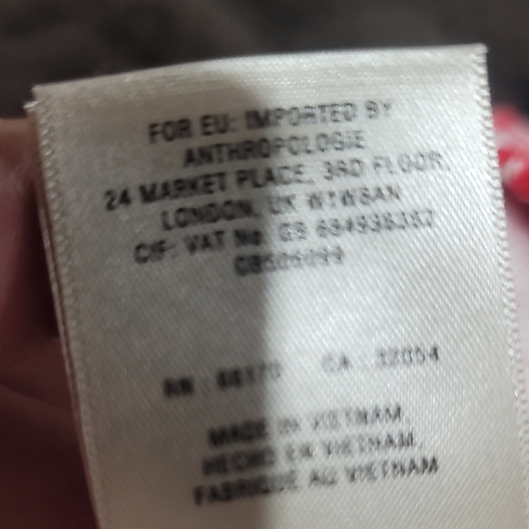 Maeve Anthropologie Vibrant Red and White Geometric Mini Dress - Picture 8 of 9